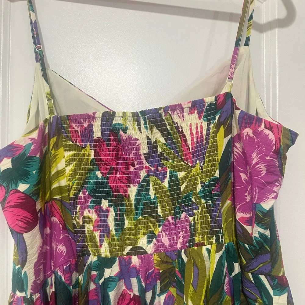 Floral Multicolor Midi Dress XL - Picture 5 of 6